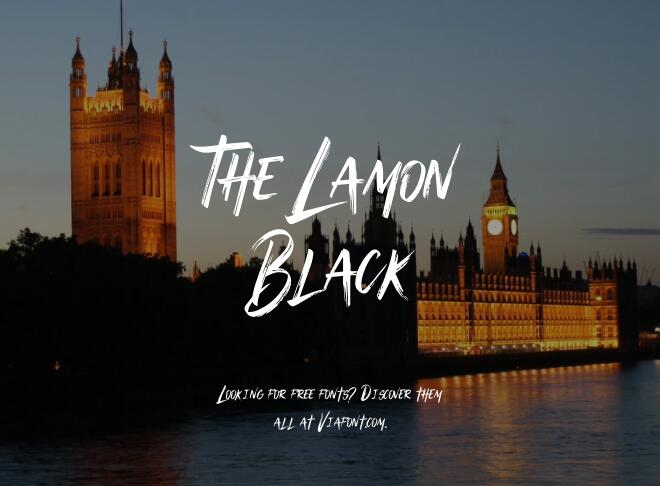 The Lamon Black Font