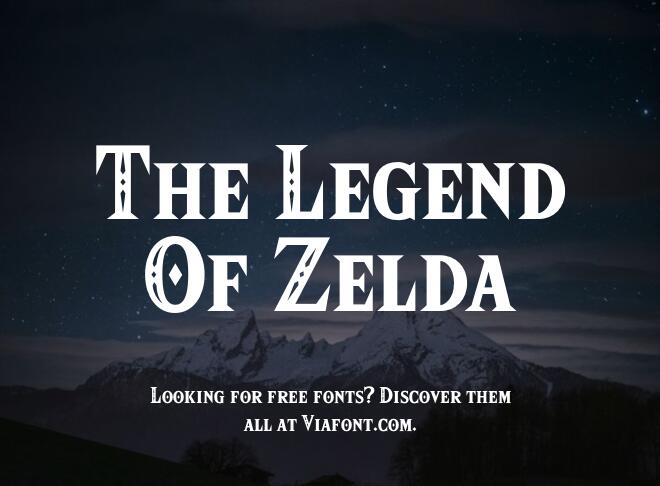 The Legend Of Zelda Font