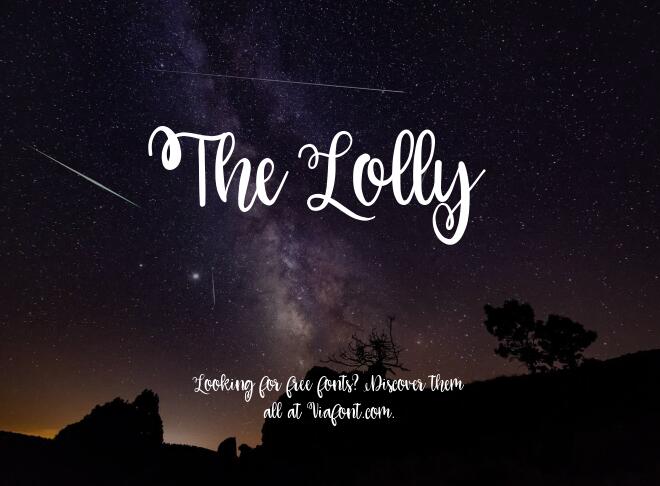 The Lolly Font