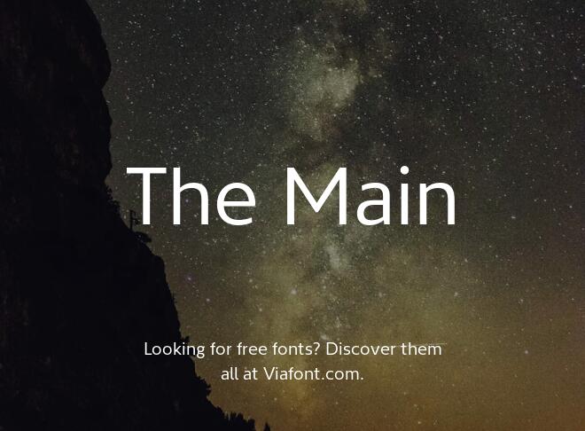 The Main Font