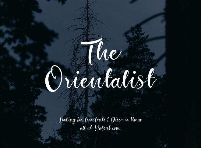 The Orientalist Font
