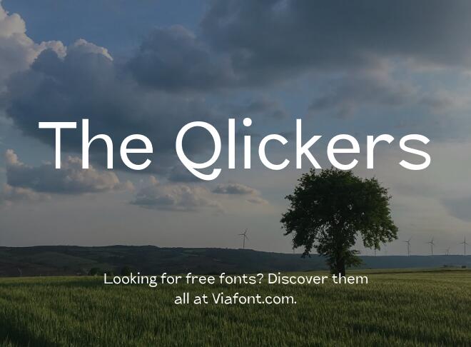 The Qlickers Font