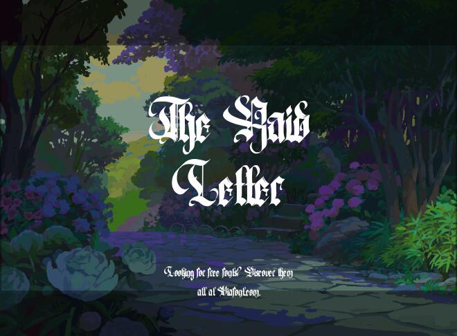 The Raid Letter Font