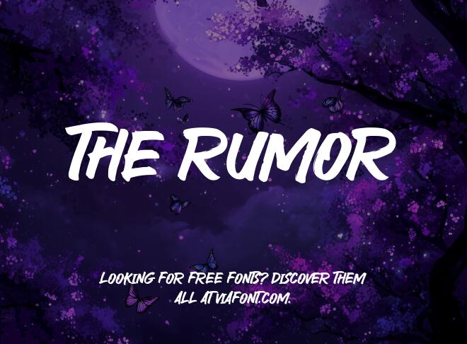 The Rumor Font