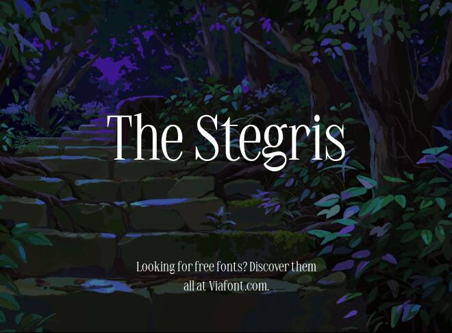The Stegris Font