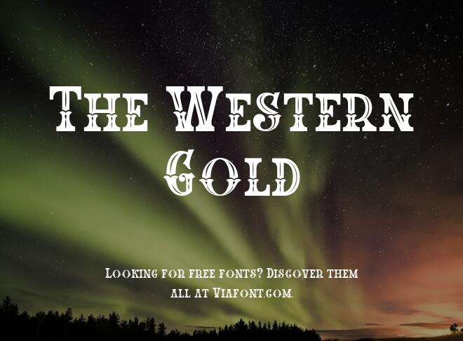 The Western Gold Font