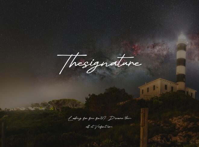 Thesignature Font