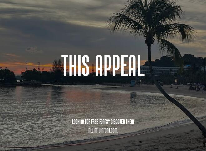 This Appeal Font