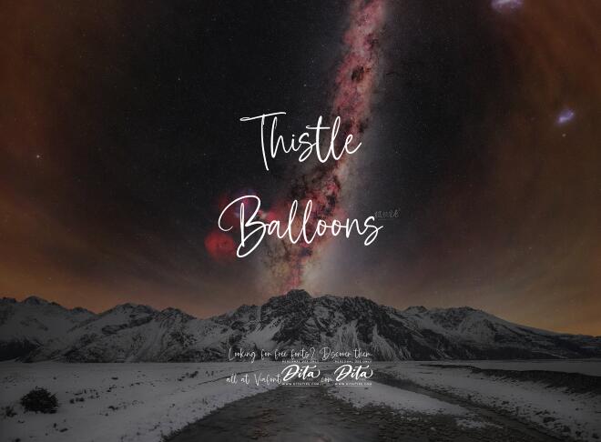 Thistle Balloons Font
