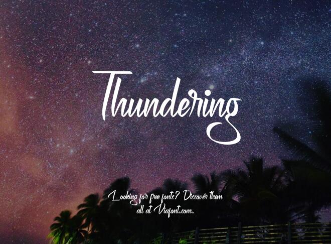 Thundering Font