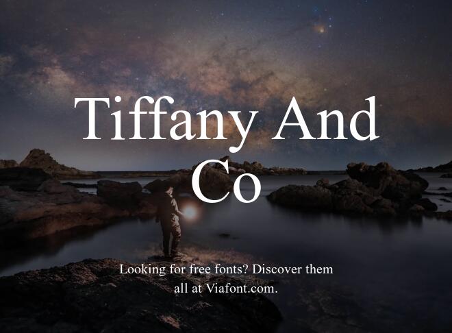 Tiffany And Co Font
