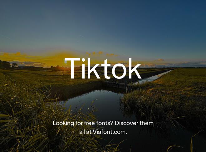 Tiktok Font