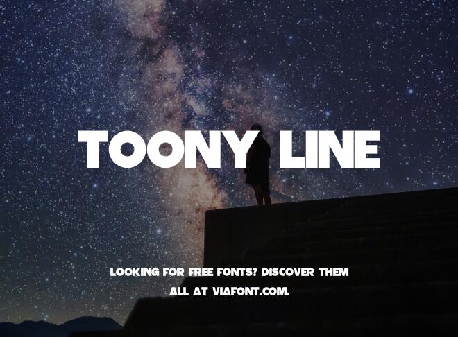 Toony Line Font