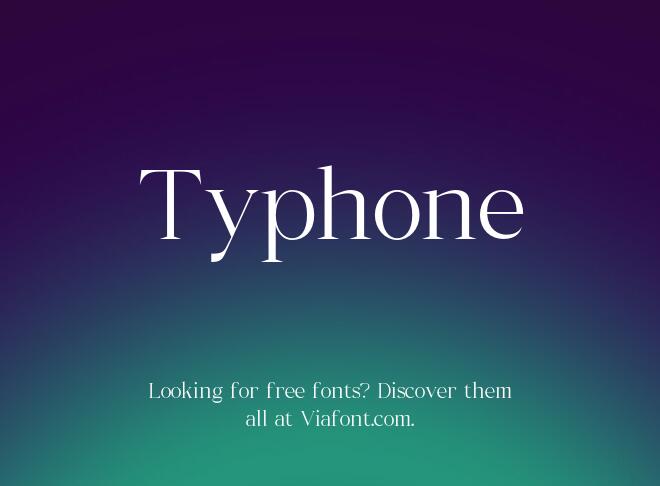 Typhone Font