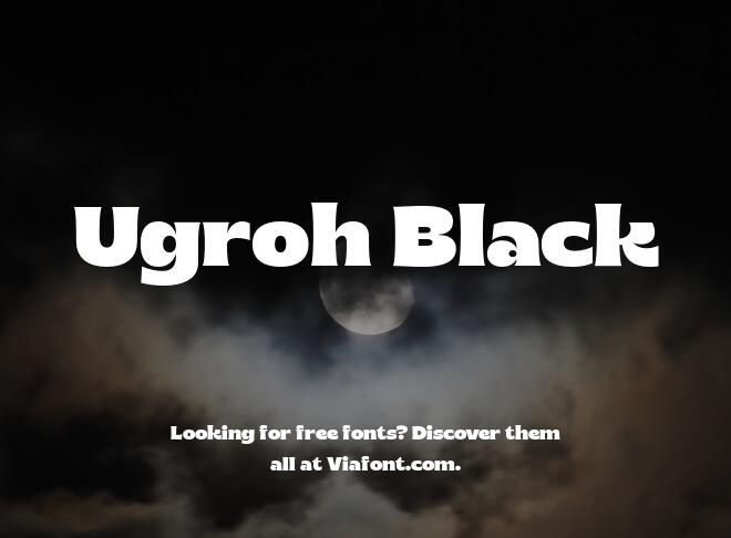 Ugroh Black Font