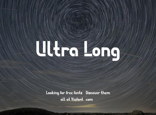 Ultra Long Font