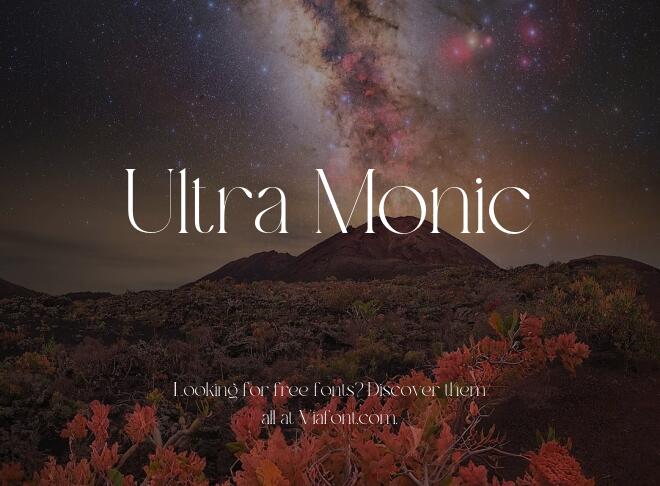 Ultra Monic Font