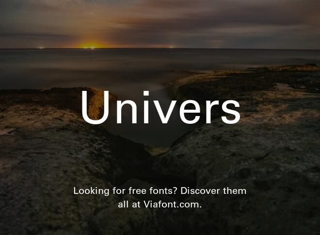 Univers Font