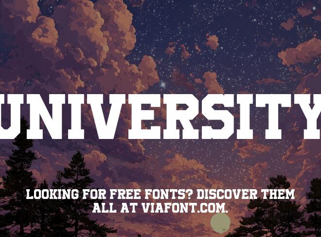 University Font