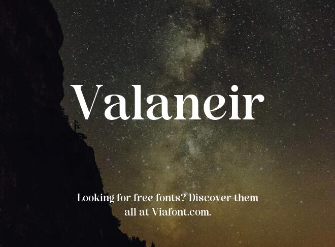 Valaneir Font