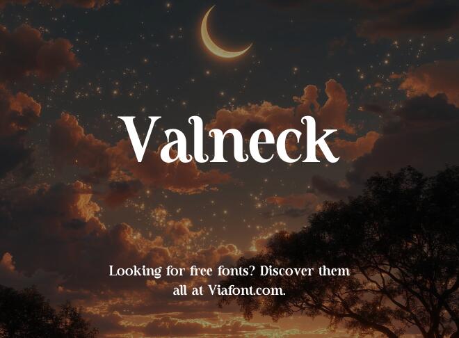 Valneck Font
