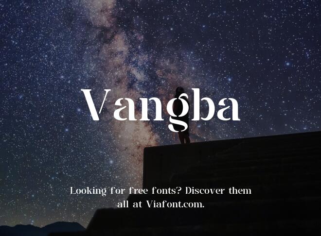 Vangba Font