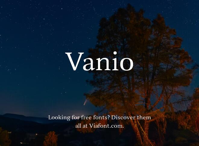 Vanio Font