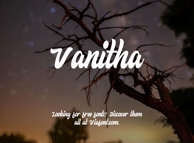 Vanitha Font