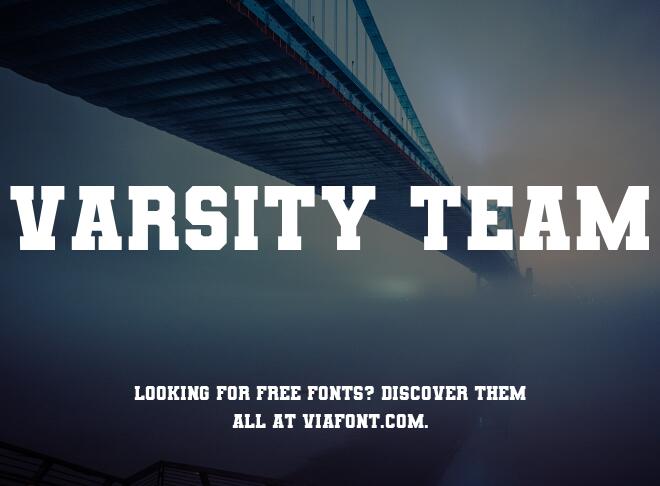 Varsity Team Font