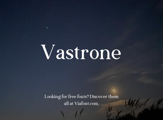 Vastrone Font