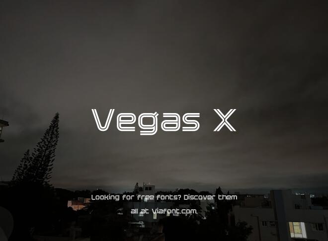 Vegas X Font
