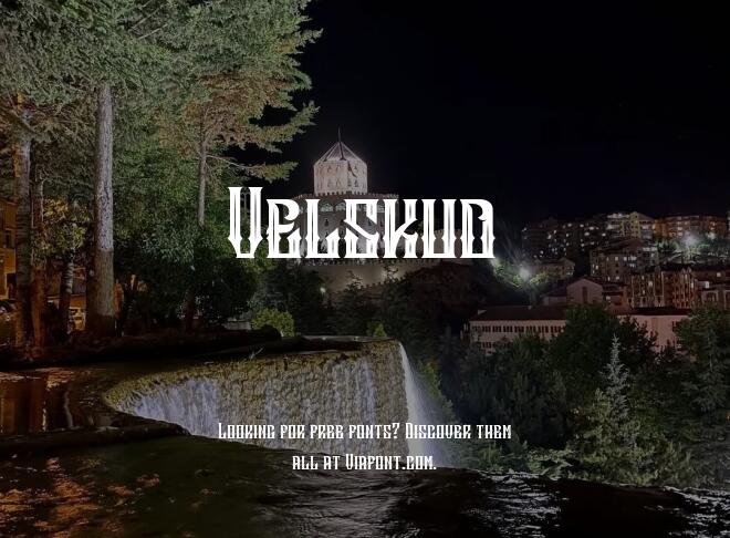 Velskud Font