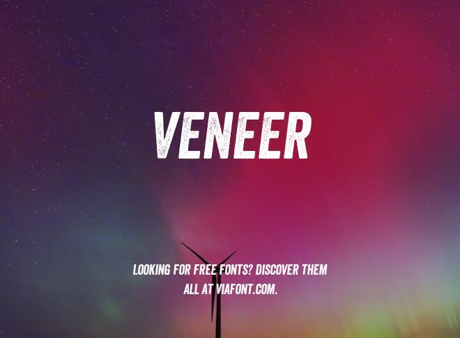 Veneer Font