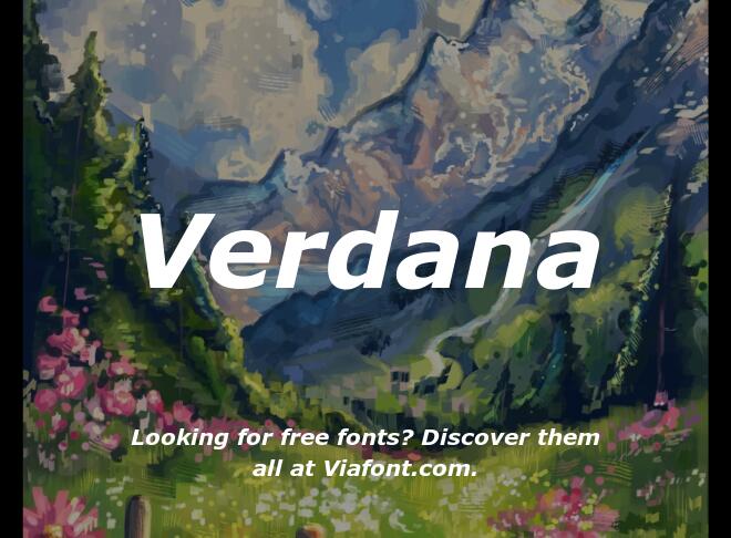 Verdana Font Family