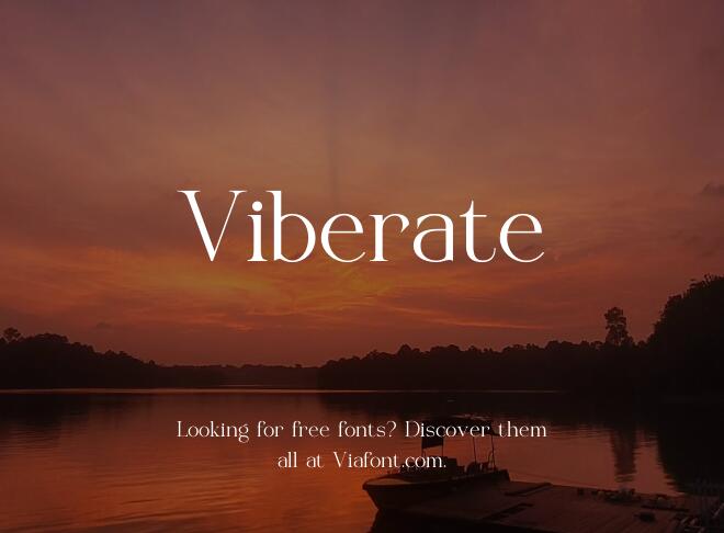 Viberate Font