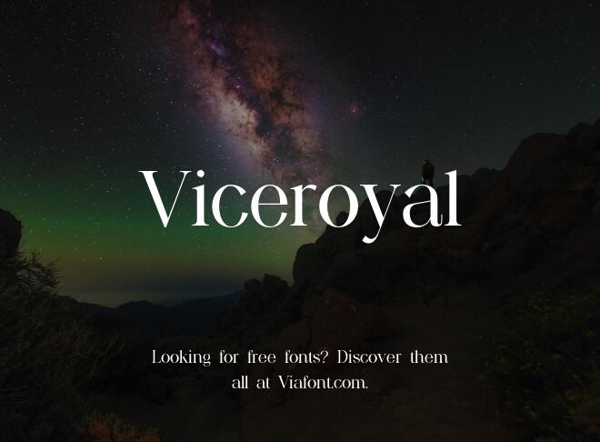 Viceroyal Font