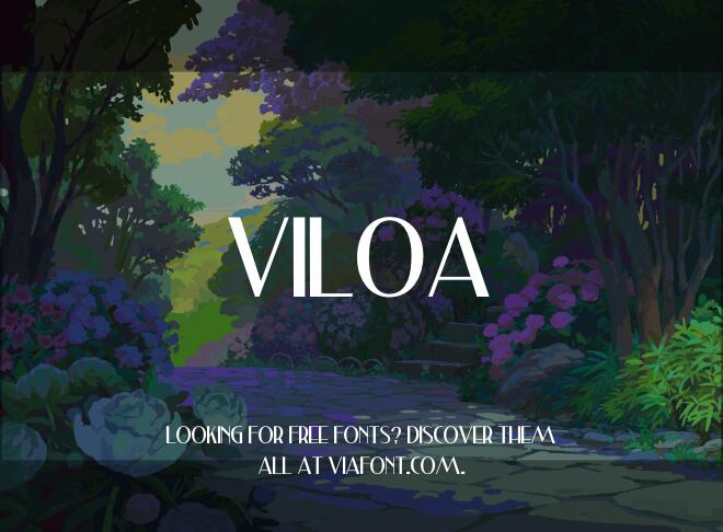 Viloa Font