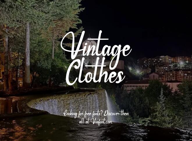 Vintage Clothes Font