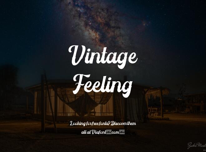Vintage Feeling Font