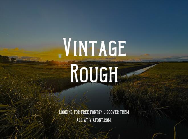 Vintage Rough Font