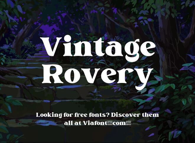 Vintage Rovery Font