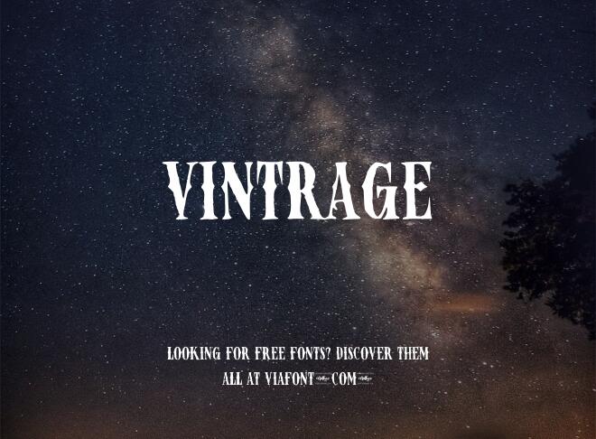 Vintrage Font