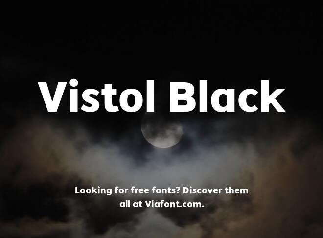 Vistol Black Font