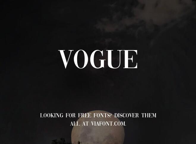Vogue Font