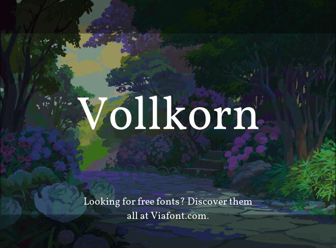 Vollkorn Font