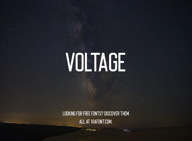 Voltage Font