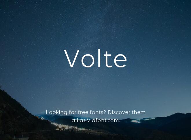 Volte Font