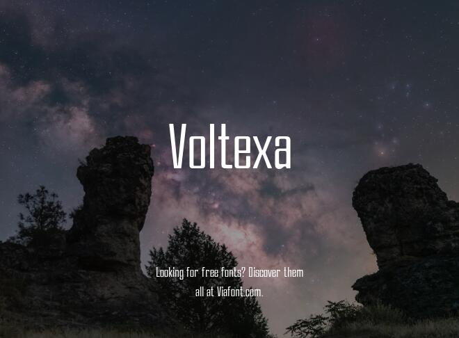 Voltexa Font