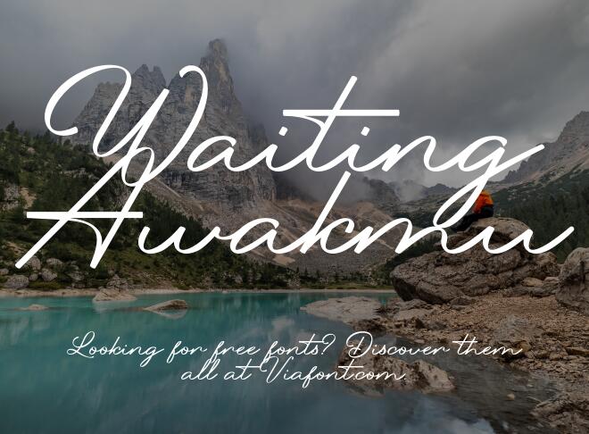 Waiting Awakmu Font