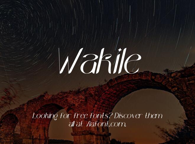 Wakile Font